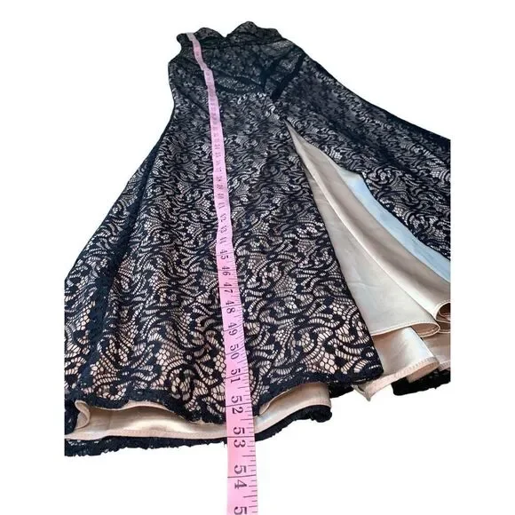 Bariano Australia Lace Overlay Formal Gown Size 2 - Picture 12 of 13